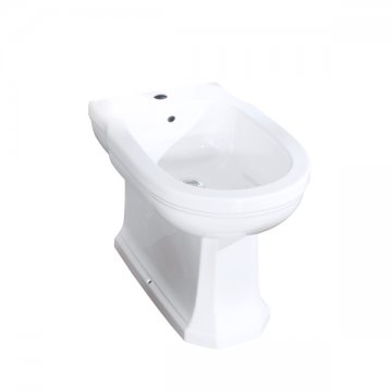 Back-to-wall bidet. One tap hole (Pair with Geberit in-wall frame: GEB-111.524.00.1)