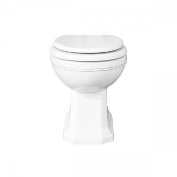 Back-to-wall toilet pan. (Pair with Geberit in-wall frame & cistern: GEB-111.697.00.1)