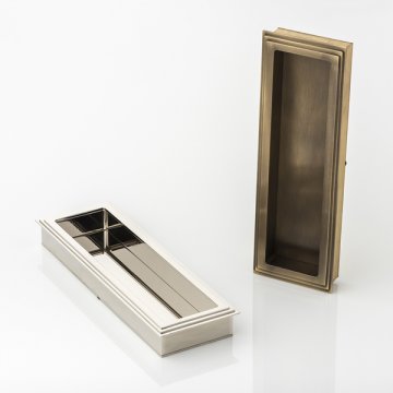 DEWHURST solid brass recessed pull 