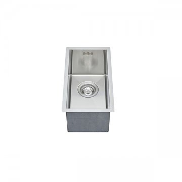 200mm stainless steel kitchen sink - internally 200mm L x 400mm D x 200mm H