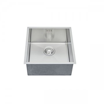 380mm stainless steel kitchen sink - internally 380mm L x 400mm D x 200mm H