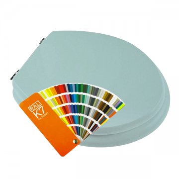 Toilet seat in RAL colour
