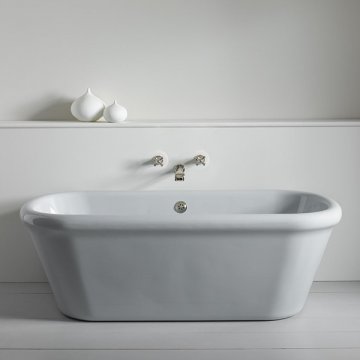 Rockwell bath in Seattle Grey with no feet 1700 x 800mm