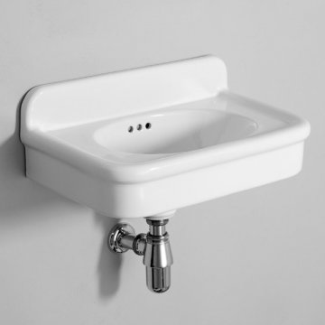 Rockwell Cloakroom Basin 480w x 300d in Snowdrop White. Zero, one or two tap holes.