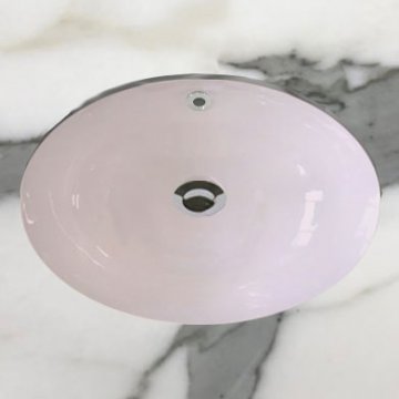 Rockwell oval undermount basin 450 x 320mm in Pale Pink