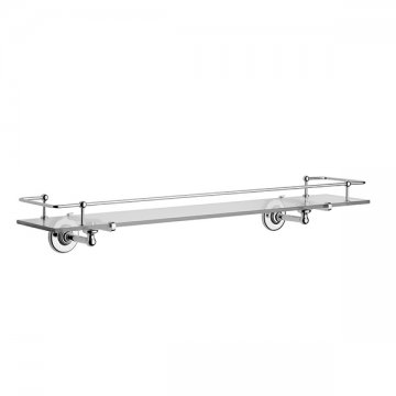 Rockwell glass shelf with lifting rail 500mm