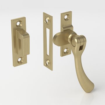 Solid brass Traditional Bulb End Casement Fastener