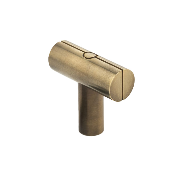 Joseph Giles 2 x DOT Solid Brass TBar Pulls 48mm in Mid
