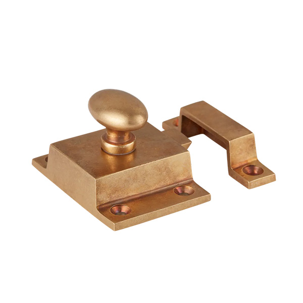 ARMAC MARTIN - 4 x Cotswold kitchen cupboard box style latches in Aged Brass C736