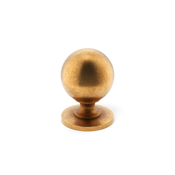 ARMAC MARTIN - Cotswold ball cabinet knobs 32mm in Aged Brass - GCL-COTBALL32-BEL-C735 - QTY:4