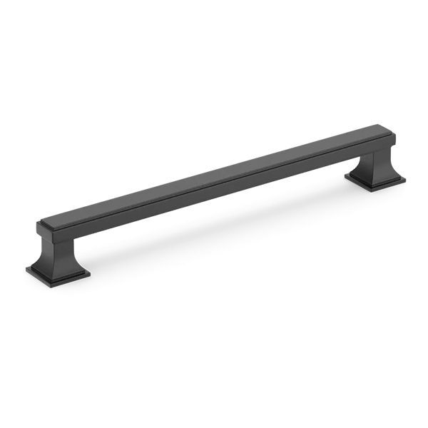 Armac Martin - Jefferson cabinet pull 203mm C in Matt Black Lacquered - GCL-JEF8-MBL-C760 - QTY:4