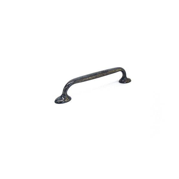 Armac Martin - 3 x Bakes Cabinet Pull Handles 130mm in Antique Brass Unlacquered C587