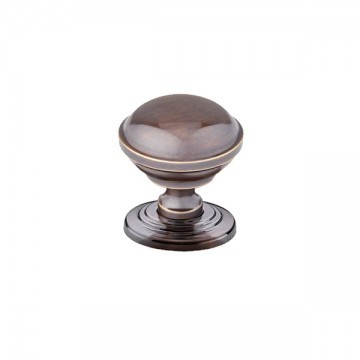 Armac Martin - 5 x Saturn Cabinet Knobs 34mm in Antique Brass Unlacquered