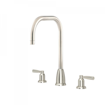 PERRIN & ROWE - Callisto three hole mixer with metal levers & a square spout - AU4888PF QTY:1
