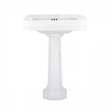 Perrin & Rowe - Art Deco 630mm basin & pedestal - C765 - QTY:4