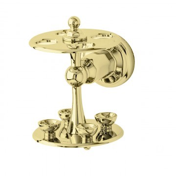 Perrin & Rowe - Wall Mounted Toothbrush Holder in Gold