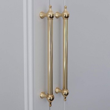 Armac Martin - 9 x Belgrave Cabinet Pull Handles 384mm in Polished Brass Gloss Lacquered