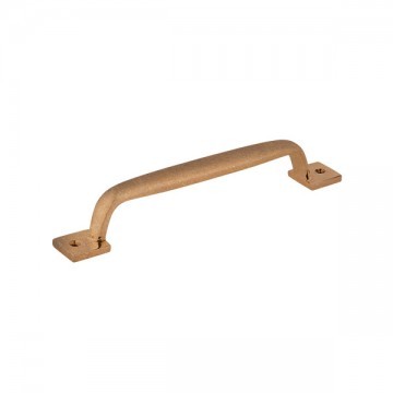 Armac Martin - 5 x Washwood Cabinet Pull Handles 96mm C in Burnished Brass Unlacquered
