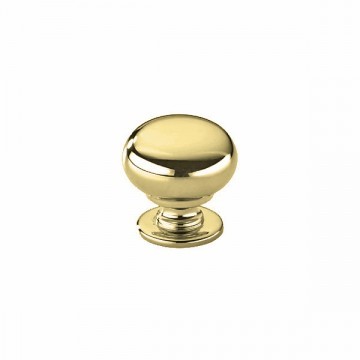 Armac Martin - 6 x Withenshaw Cabinet Knobs 32mm in Satin Brass Gloss Lacquered
