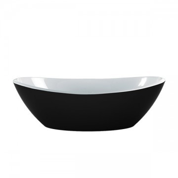Victoria & Albert - Amalfi 55 Countertop Basin White Interior & Black Exterior- VB-AML-55-NO-C682 - QTY:1