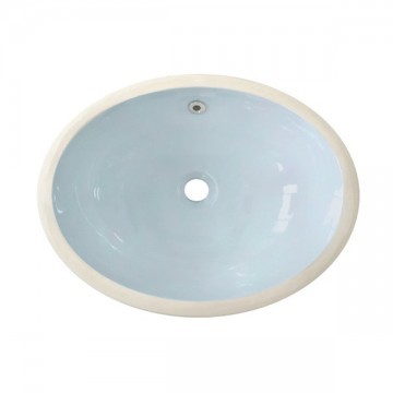 The Water Monopoly - Rockwell oval undermount basin in Powder Blue