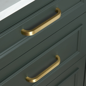 Armac Martin - 2 x Wagstaffe Cabinet Handles 224mm in Polished Brass Gloss Lacquered