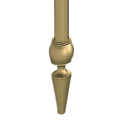 pointed-foot-satin-brass hawthorn-hill
