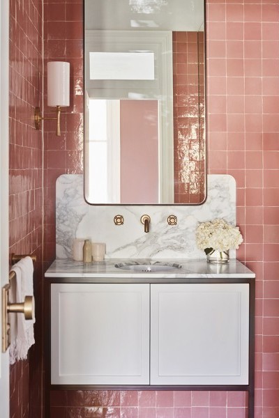 Flamingo Rose Bathroom | Decus Interiors | The English Tapware Company