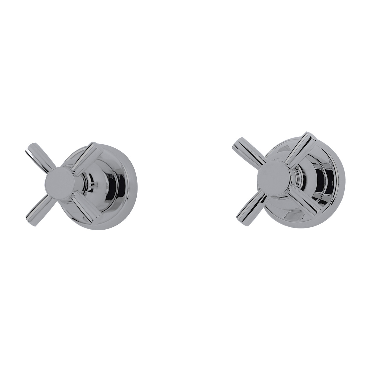 Langbourn wall-mounted bath/shower valves with crossheads