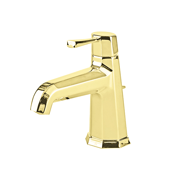 Deco monobloc basin mixer with single metal lever