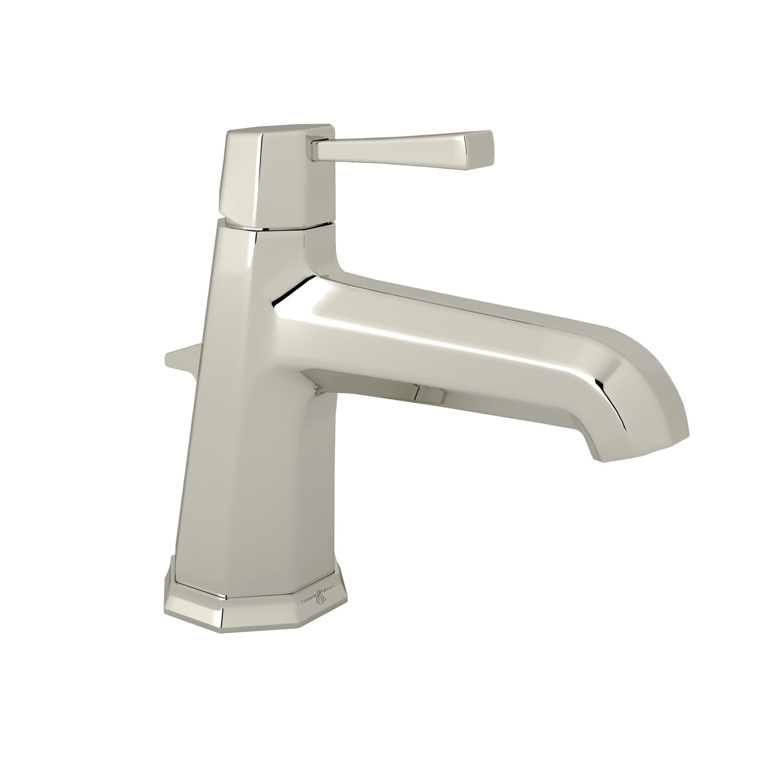 Deco monobloc basin mixer with single metal lever