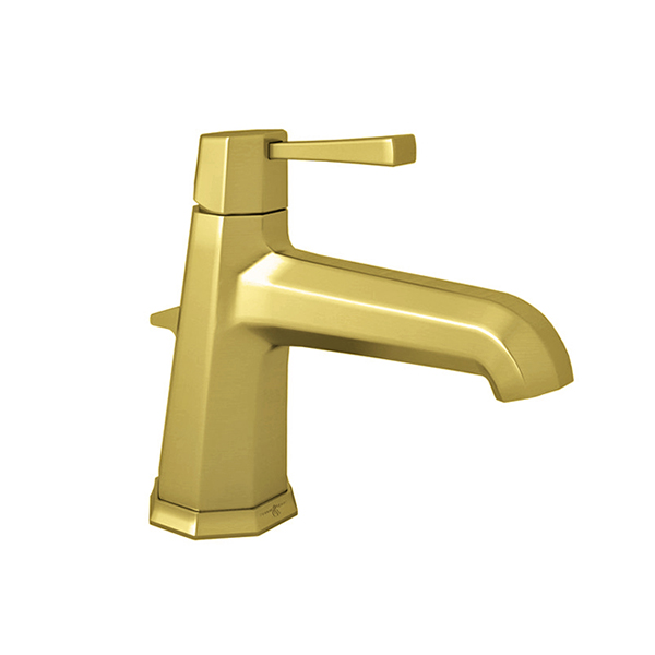 Deco monobloc basin mixer with single metal lever