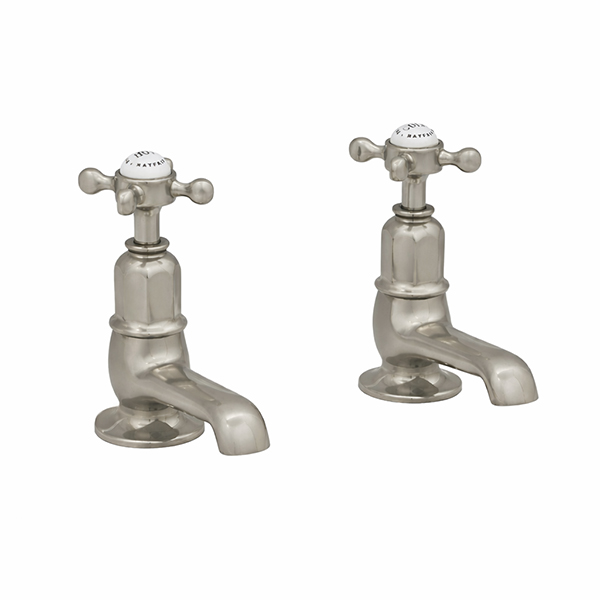 Pillar basin tap set with crossheads