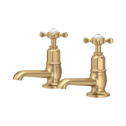 Pillar basin tap set with crossheads
