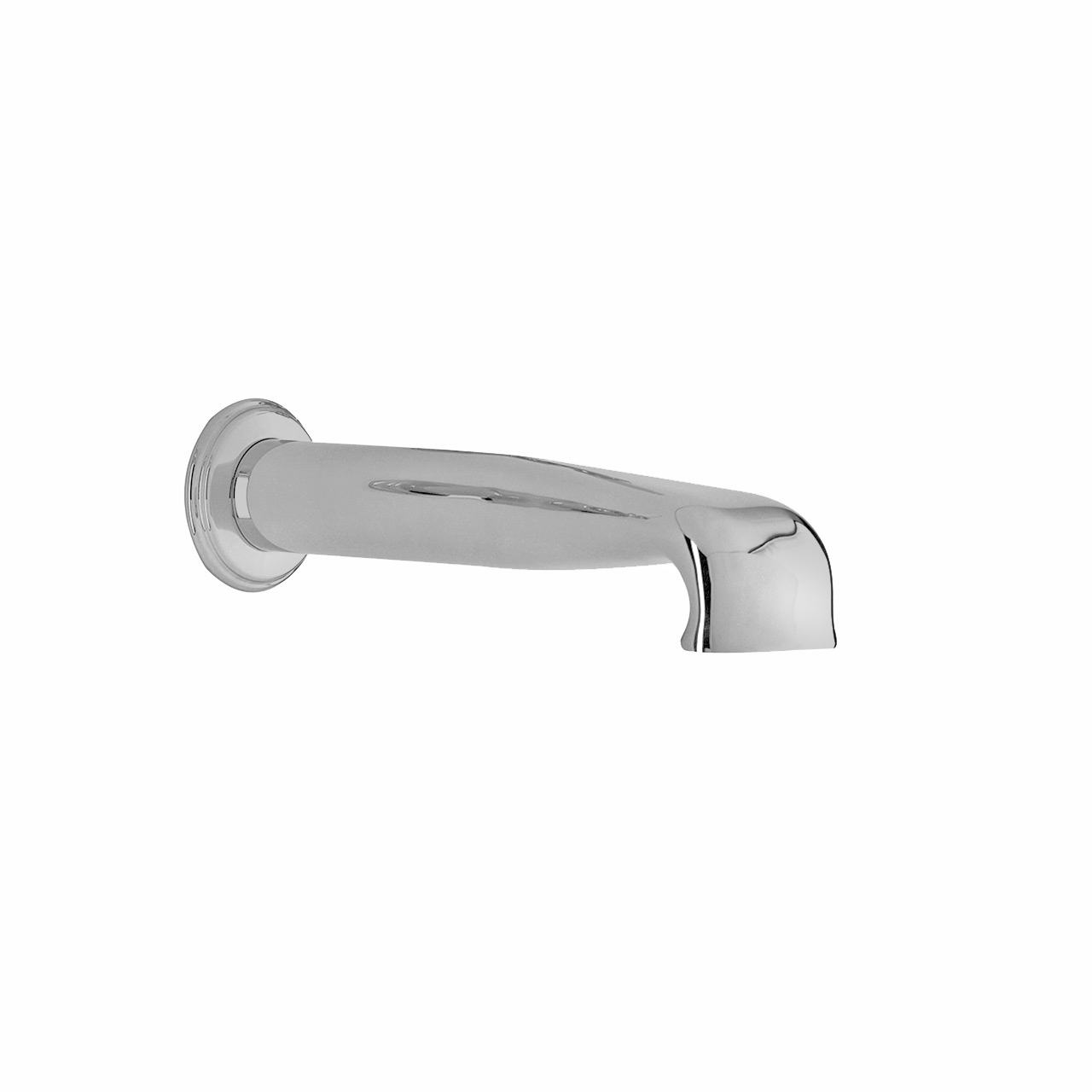 Wall-mounted low bath spout