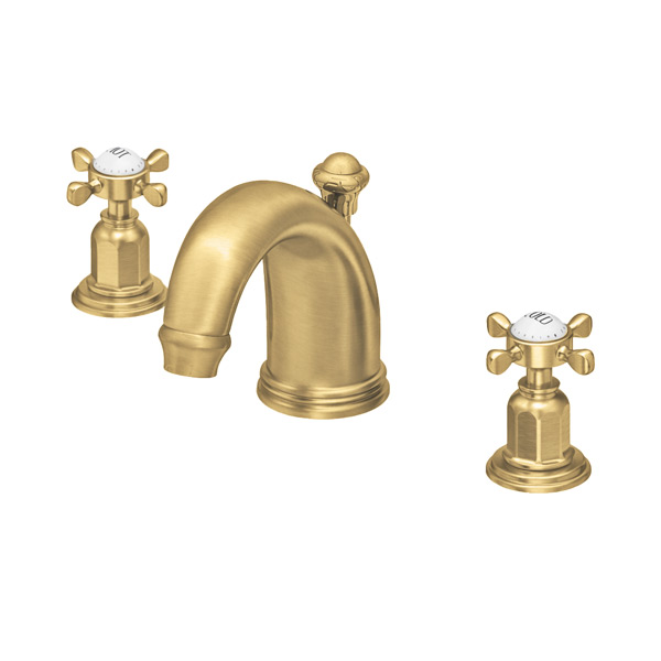 3 hole basin mixer with high spout & crosshead taps