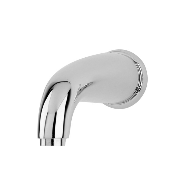 Wall-mounted contemporary round bath spout