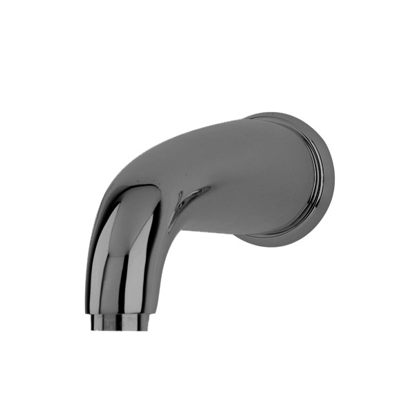 Wall-mounted contemporary round bath spout