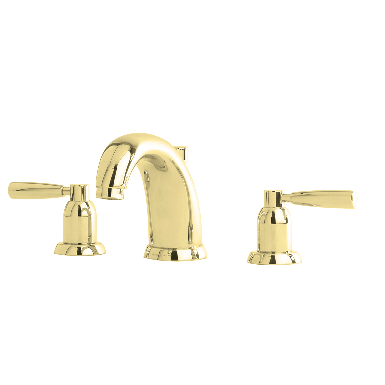Langbourn 3 hole basin mixer with high spout & metal lever taps