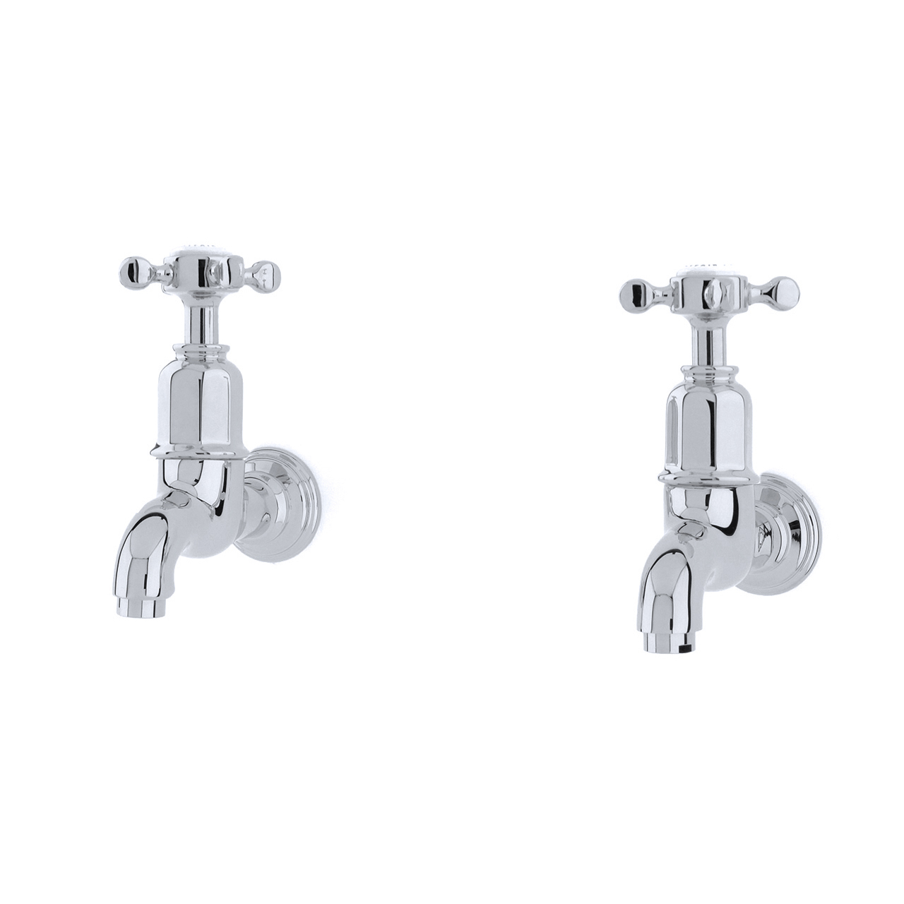 Mayan wall-mounted bibcock kitchen tap set with crossheads