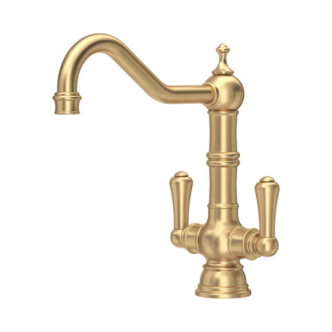 Picardie country 1 hole sink mixer with metal lever taps