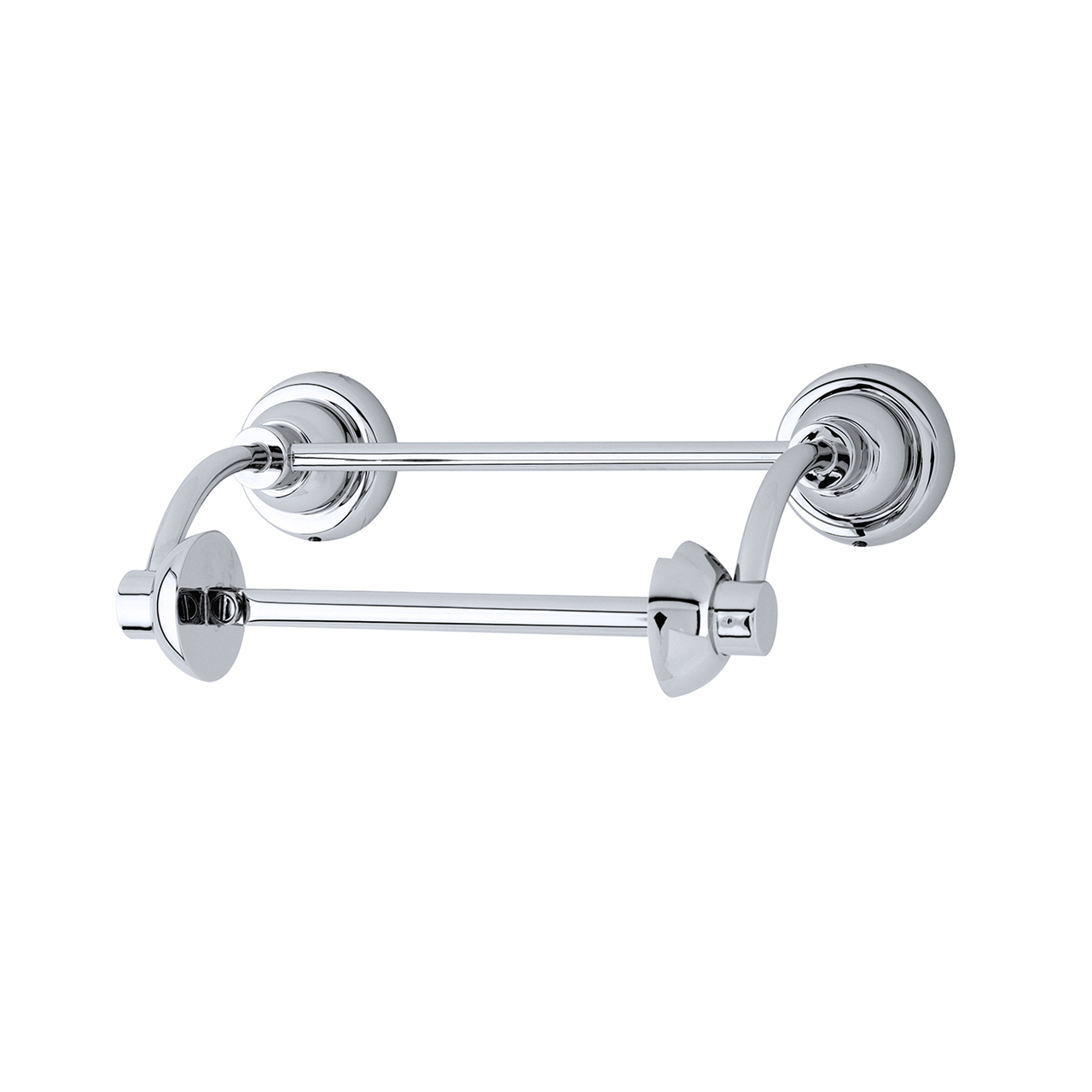 Langbourn paper holder with hinged bar