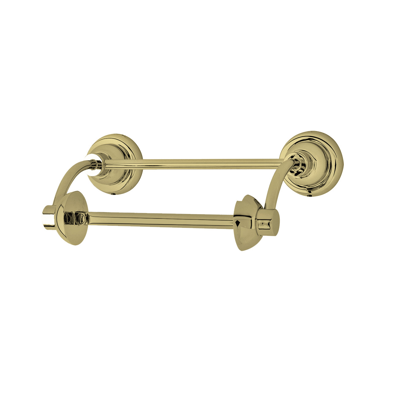 Langbourn paper holder with hinged bar
