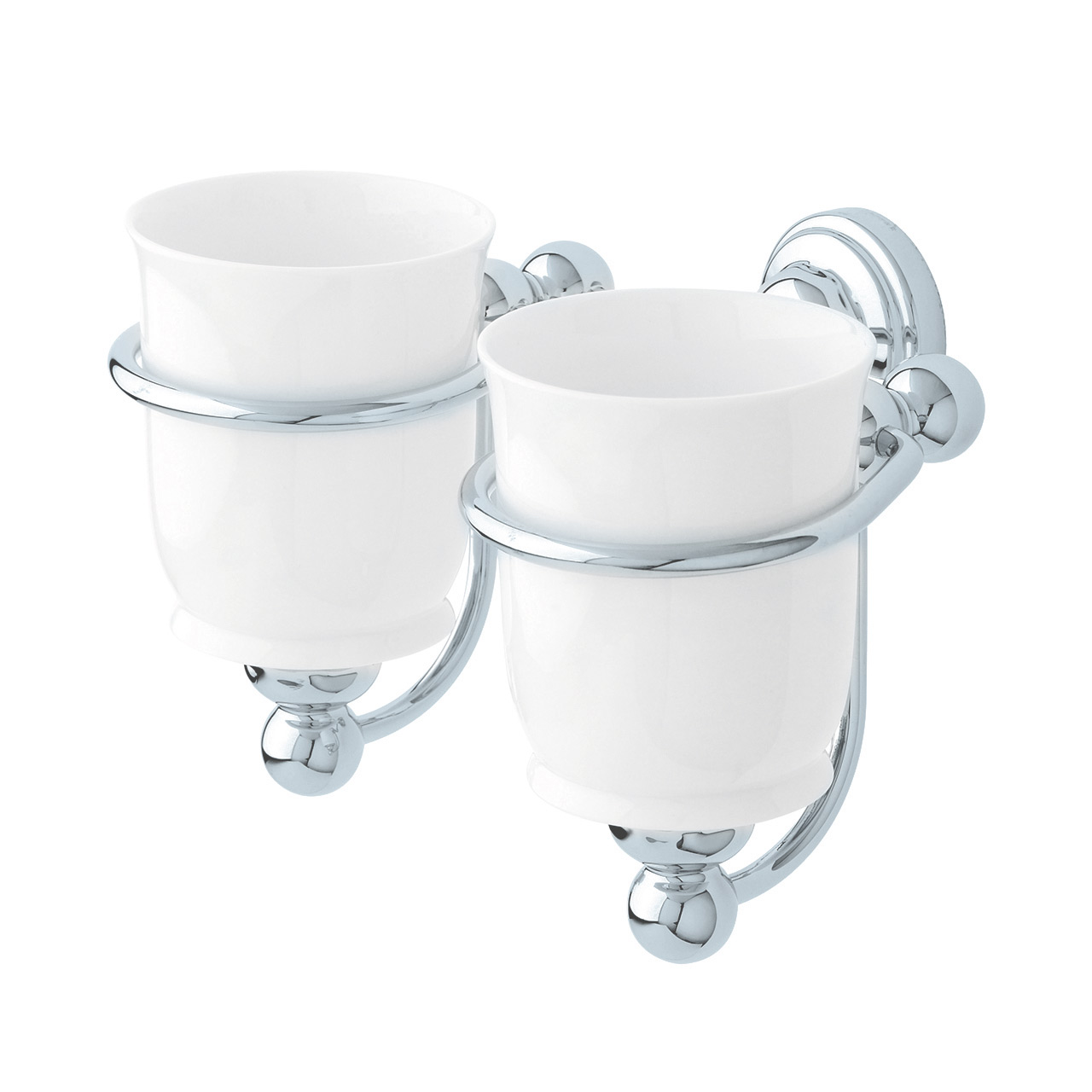 Double tumbler in holder