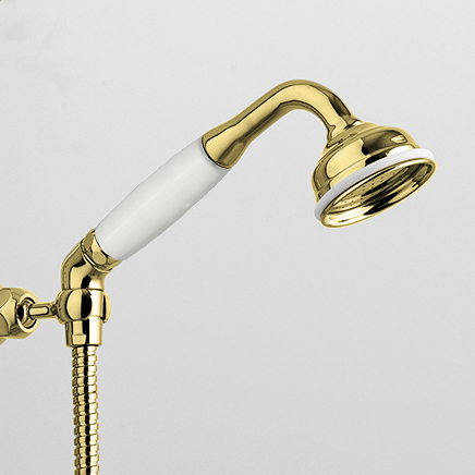 Rockwell angled handshower with hose