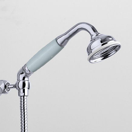 Rockwell angled handshower with hose