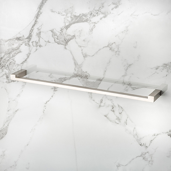 Cut solid brass towel rail 