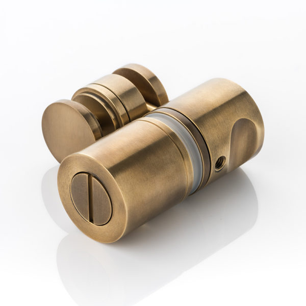 Arnold solid brass privacy lock for glass shower doors