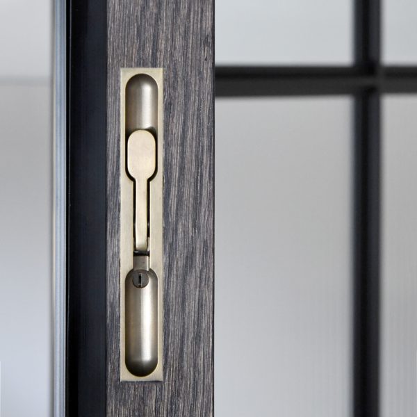 Ultra smooth lever action rectangular recessed bolt