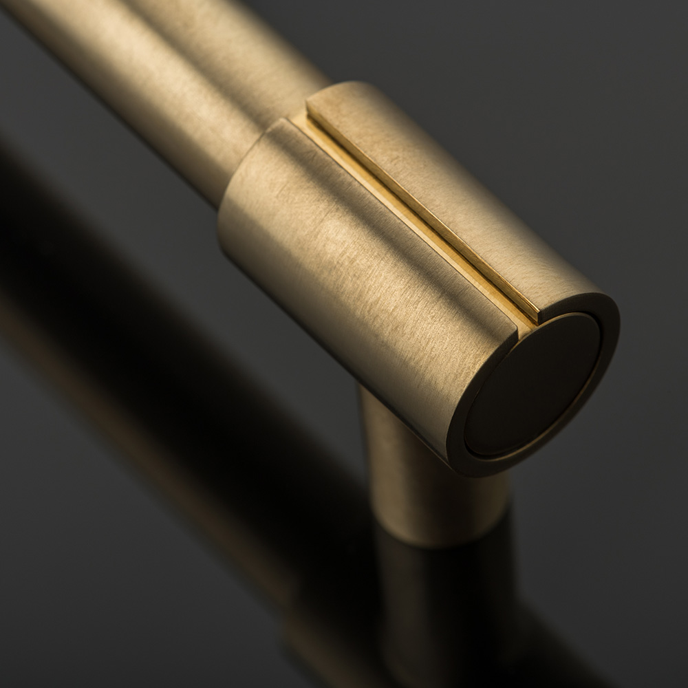 KH Clasp solid brass cabinet handle